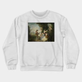 The Love Lesson - Antoine Watteau Crewneck Sweatshirt